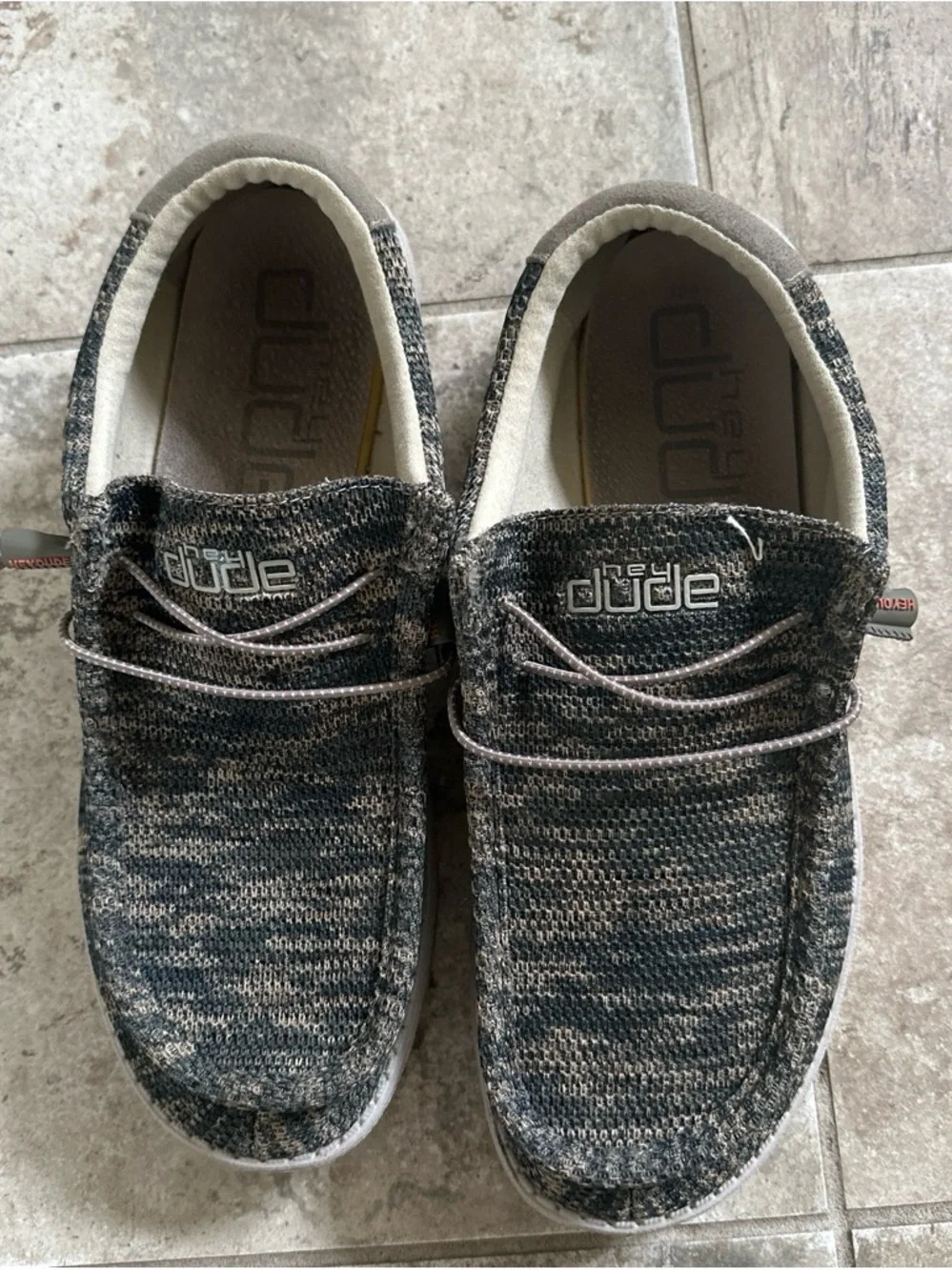 Hey Dude Wally Knit Slip-On Shoes - Gray Multi